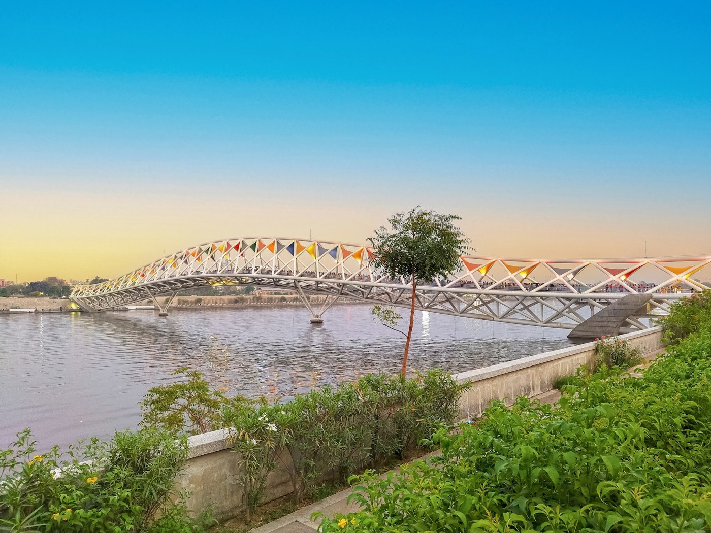The Atal Bridge in Ahmedabad