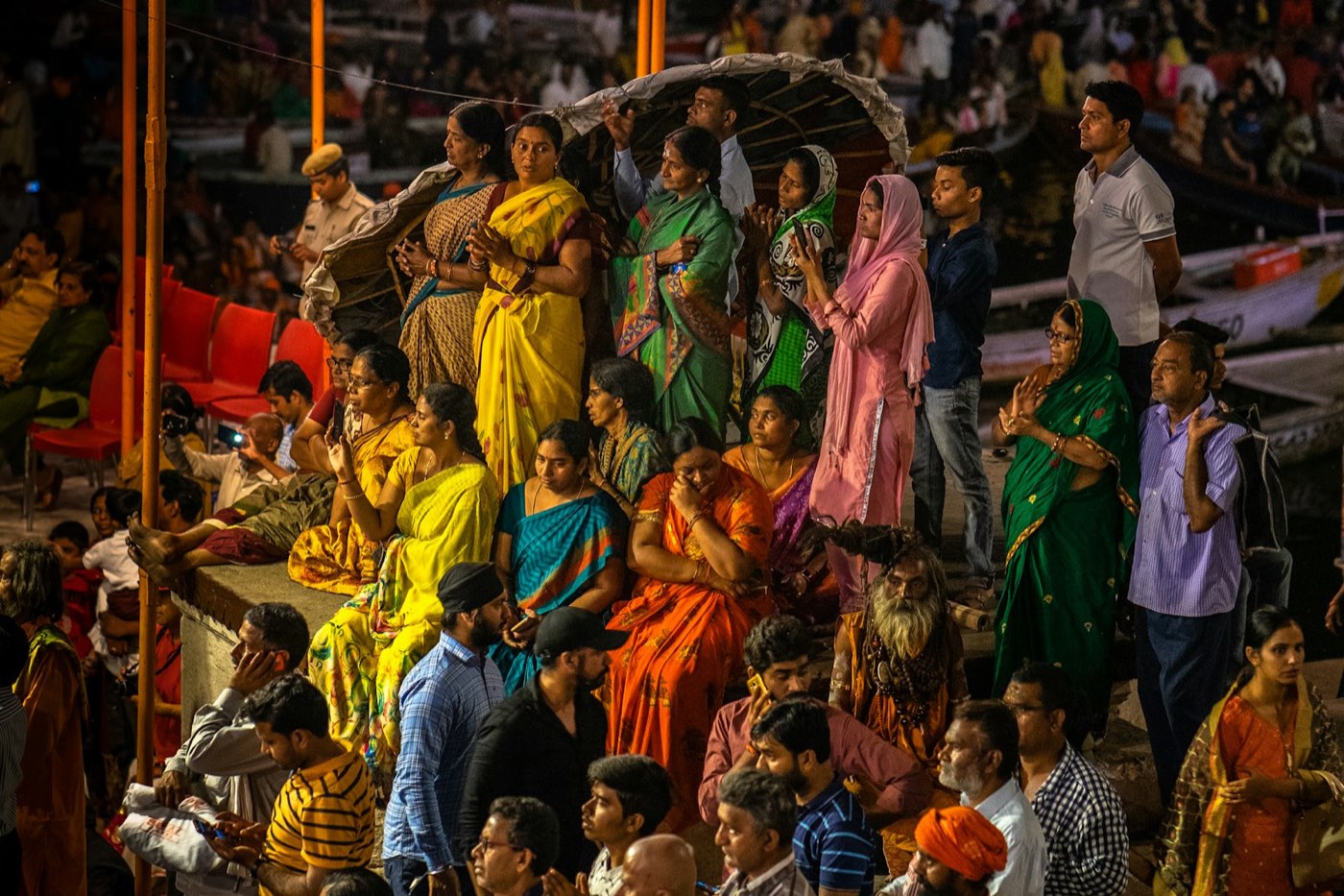 A large colourful community gathering