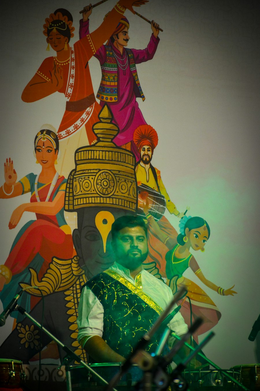 Garba painted on a wall