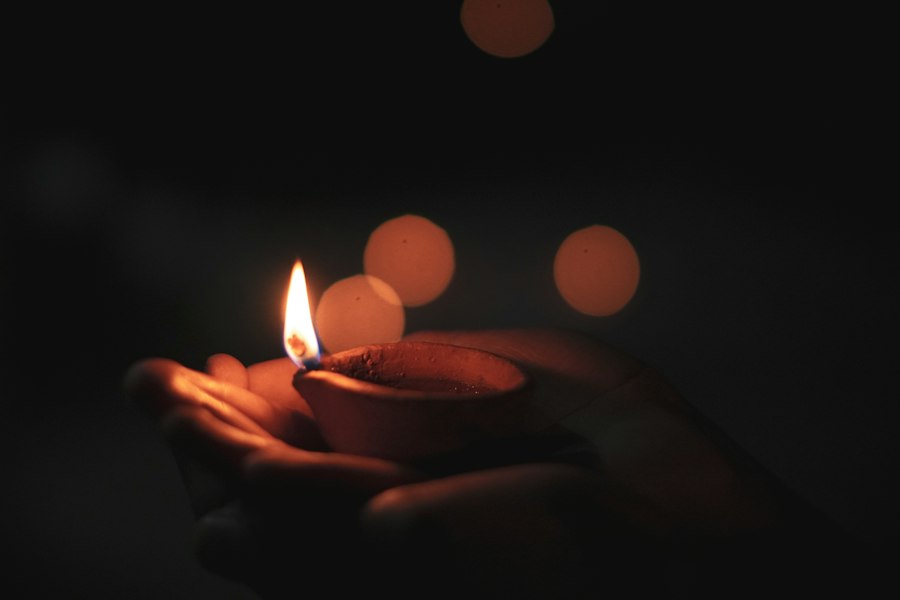 Diya at dusk